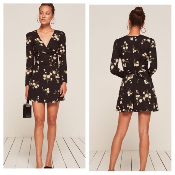 Reformation Zircon Wrap Dress 
